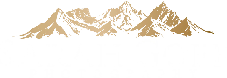 Sarah Goff Photography logo with moutains Colorado Wedding Photographer